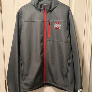 Ohio State Varsity Authentic Apparel Soft Shell Fleece Lined XL Zip Up Jacket